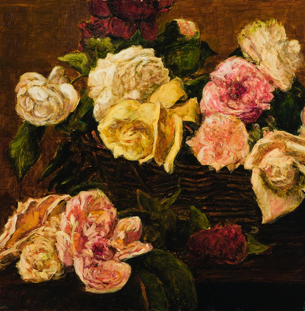 David Charles Bierk (1944-2002) - Still Life Fragment, Roses in a Basket