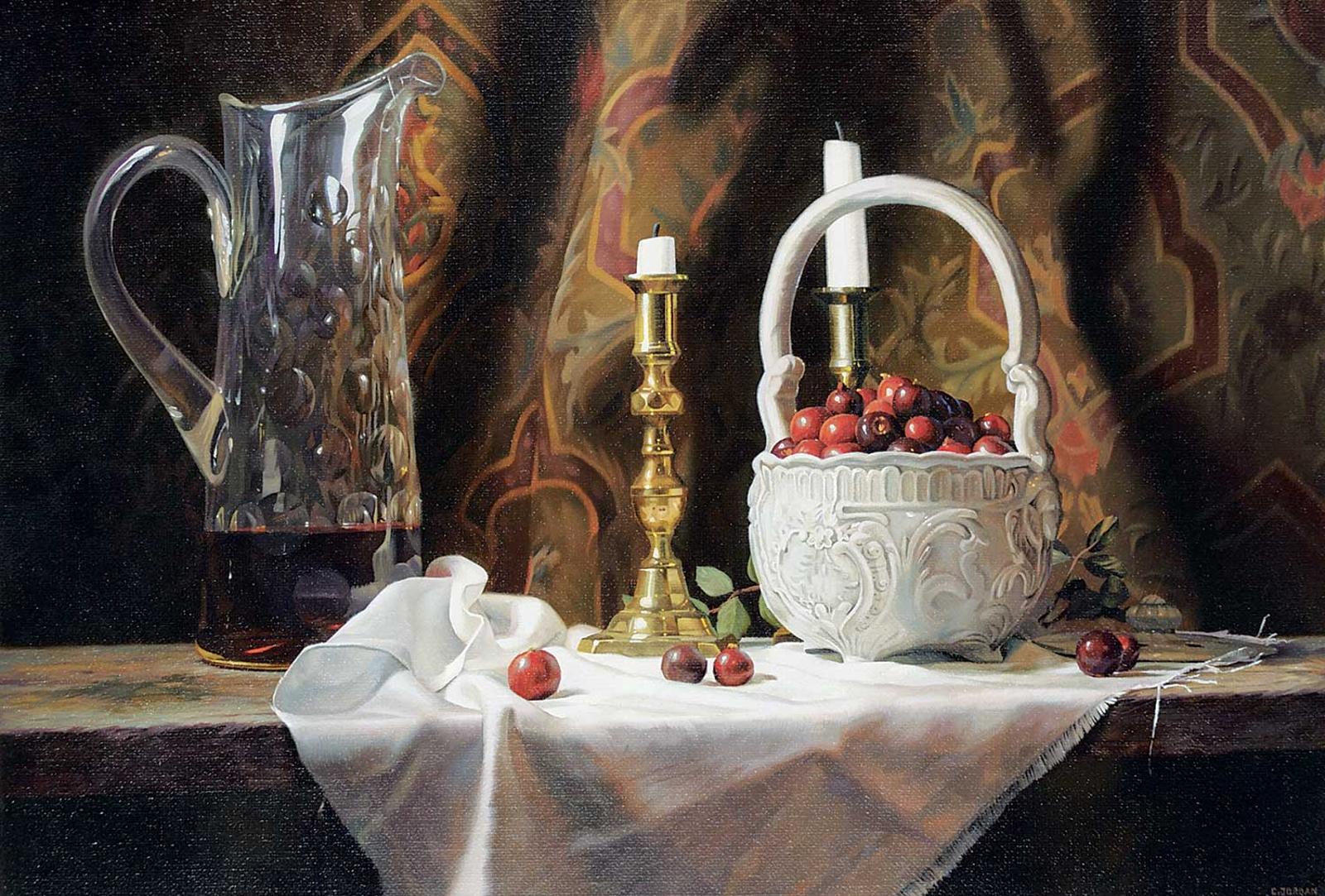 Chris Jordan - Untitled - Still Life with Cruet, Bowl of Fruit