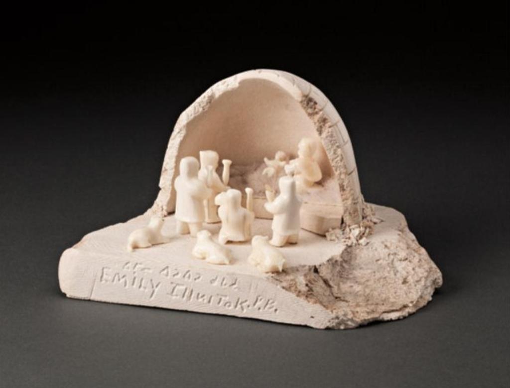 Emily Pangnerk Illuitok (1943-2012) - Arctic Nativity Scene, ca. 2008