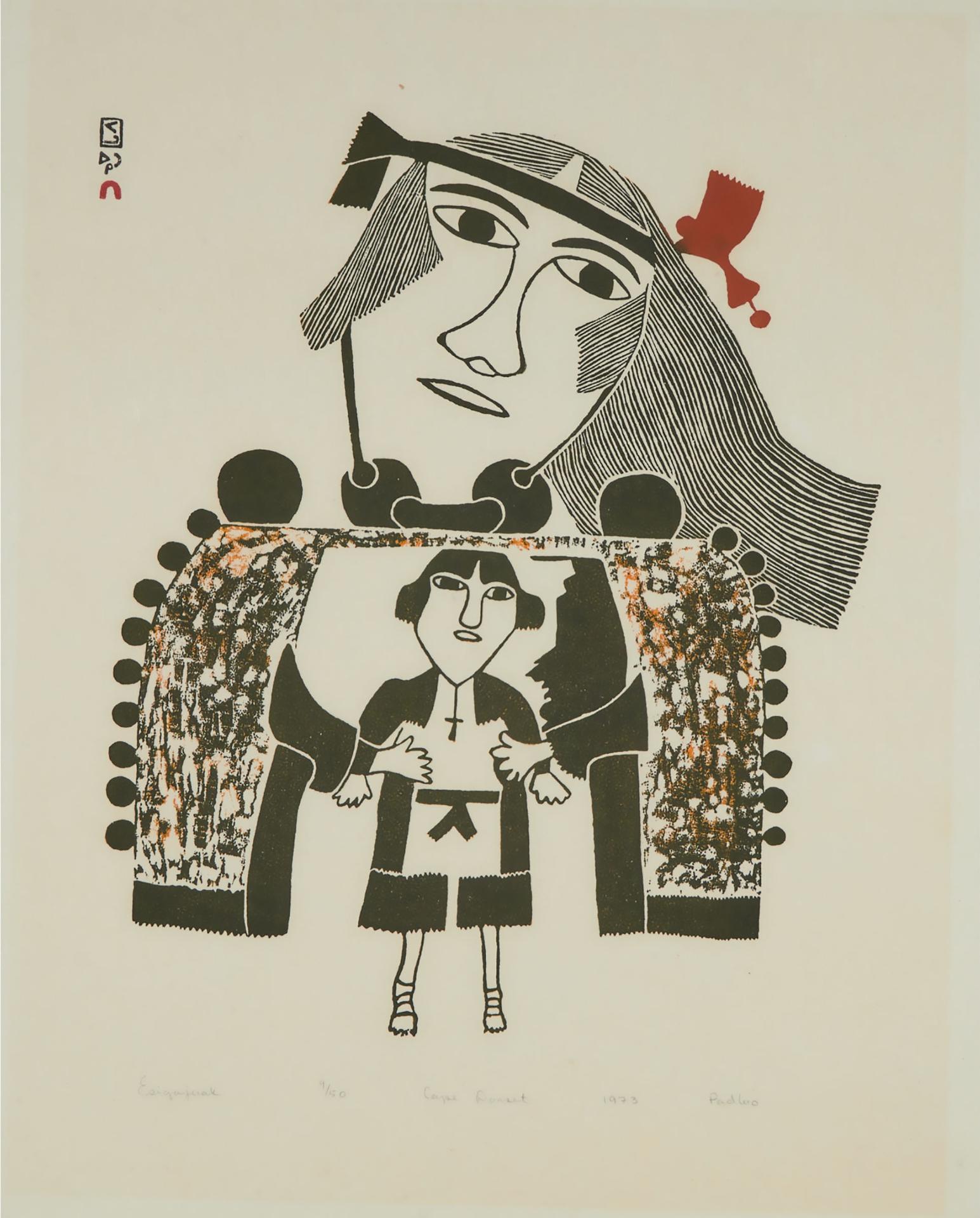 Pudlo Pudlat (1916-1992) - Esigajuak, 1973