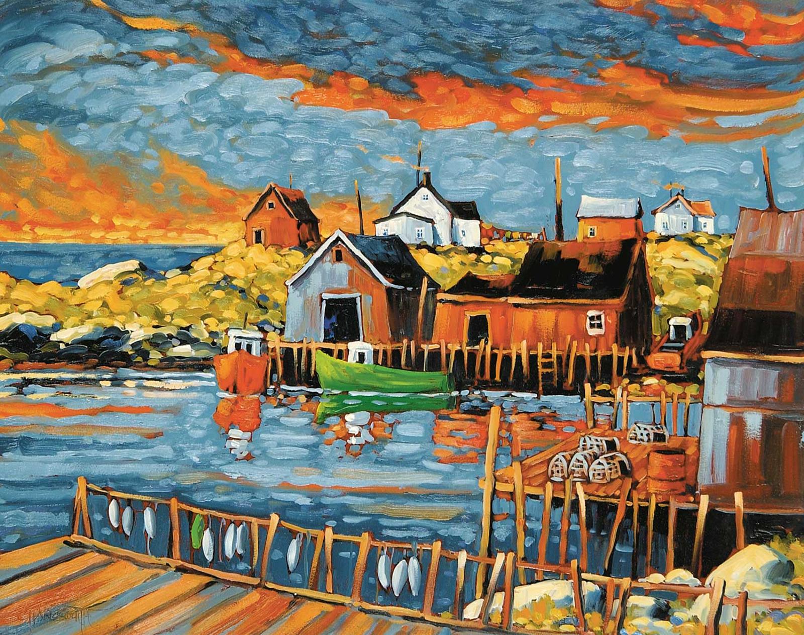 Rod Charlesworth (1955) - Red Sky at Night [Nova Scotia]