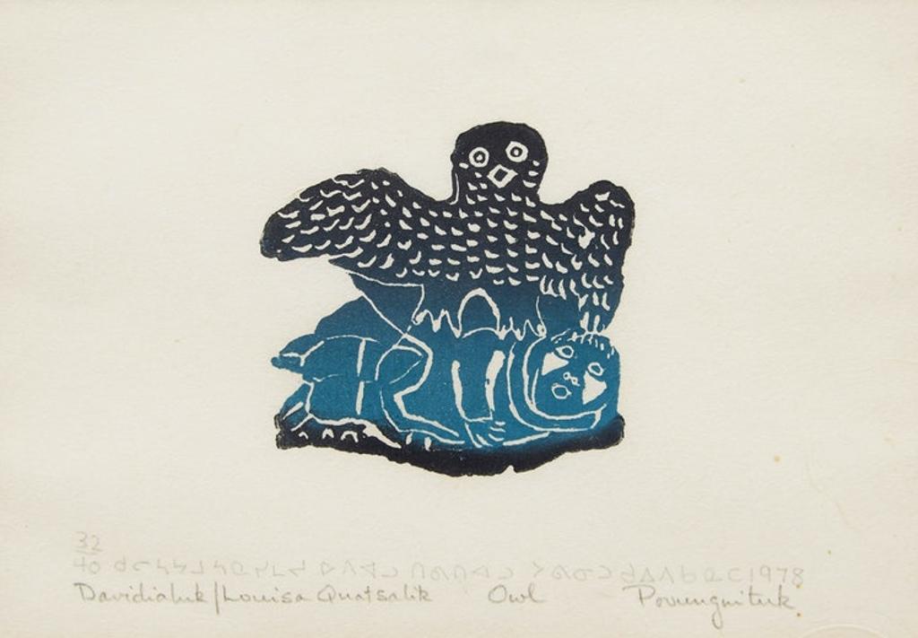 Davidialuk Alasua Amittu (1910-1976) - Owl