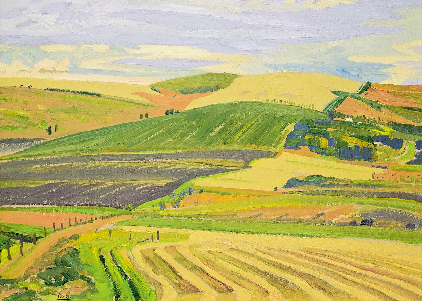 Illingworth Holey (Buck) Kerr (1905-1989) - Autumn Fields South of Red Deer Lake
