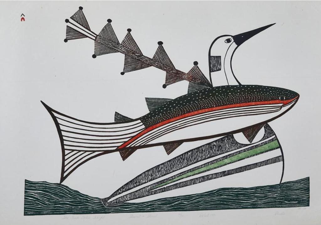 Pudlo Pudlat (1916-1992) - The Fish Takes Flight