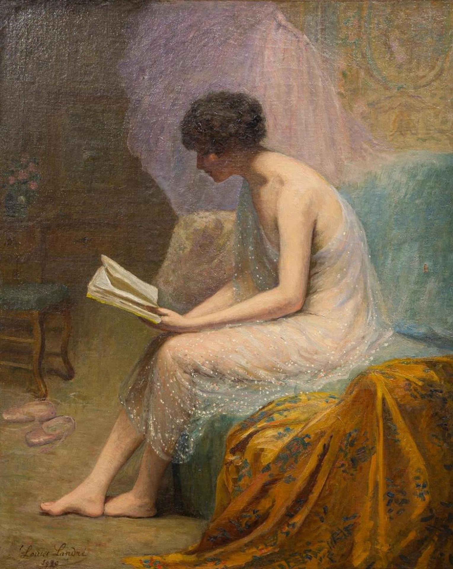 Louise Amelie Landre (1852-1934) - Loge d'un Danseuse