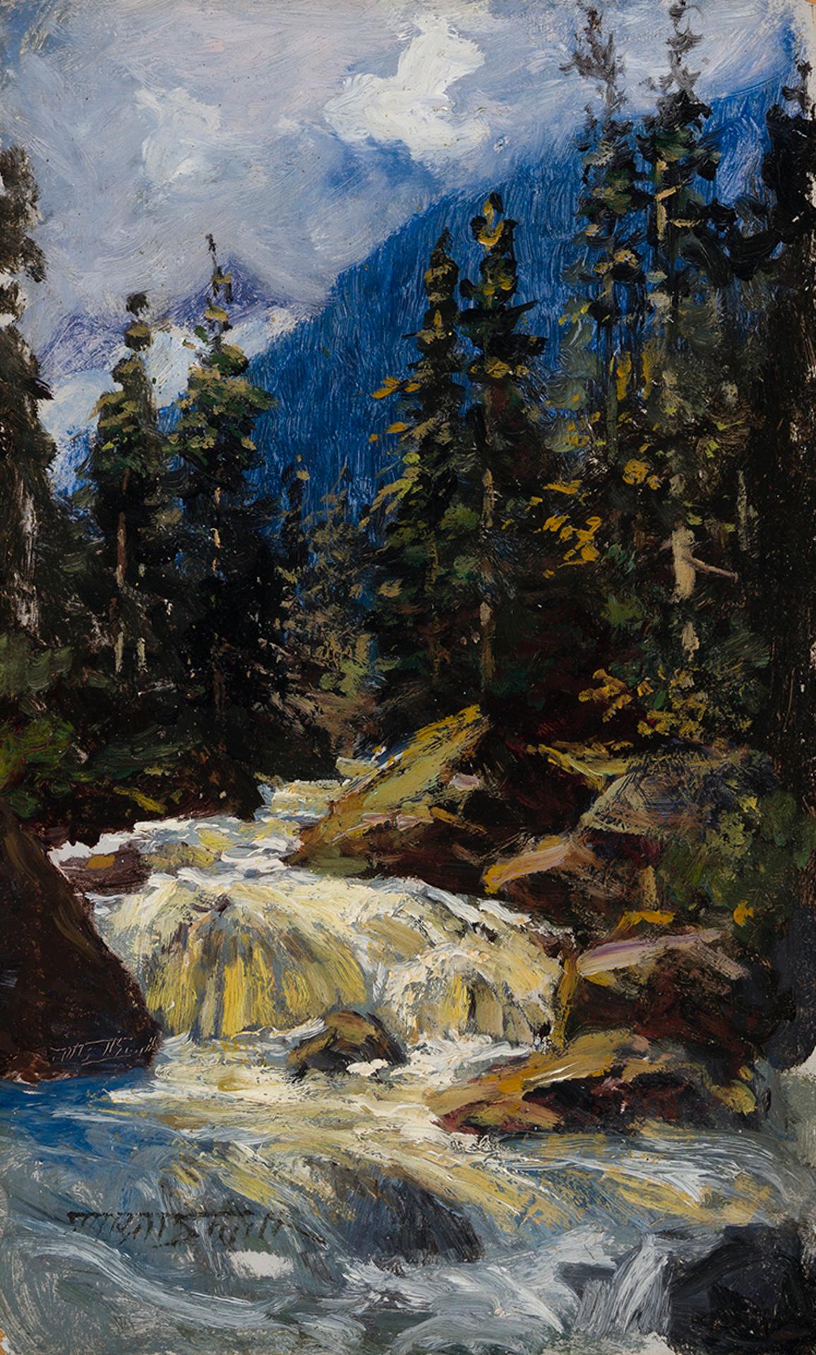 Frederic Martlett Bell-Smith (1846-1923) - A Glacier Torrent
