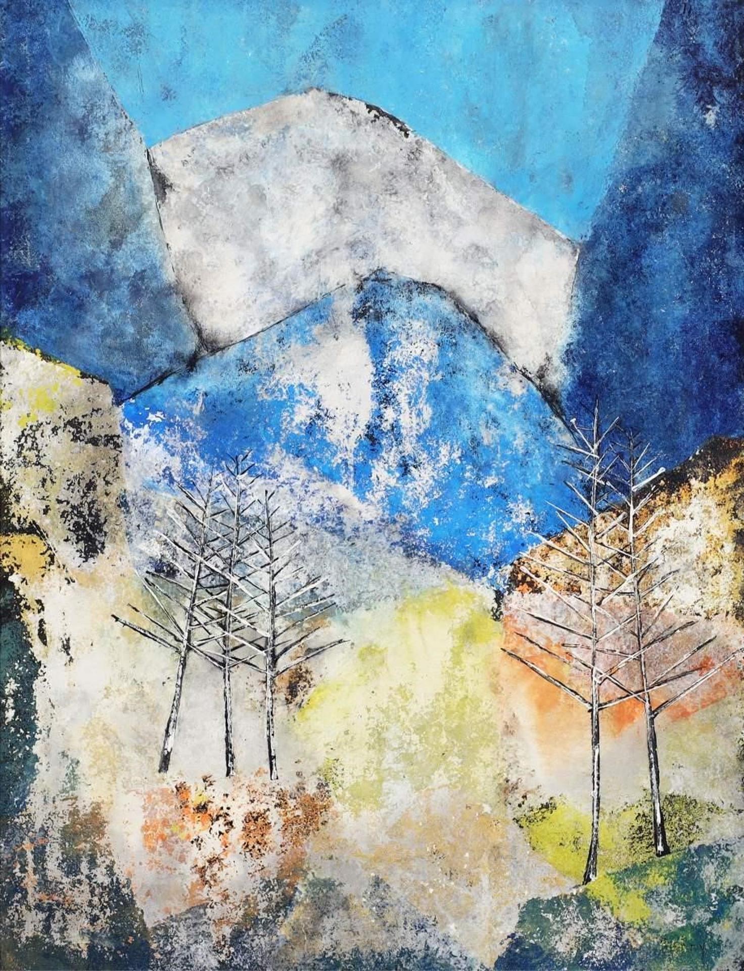 Anne Meredith Barry (1932-2003) - Mountain Landscape, Late Autumn