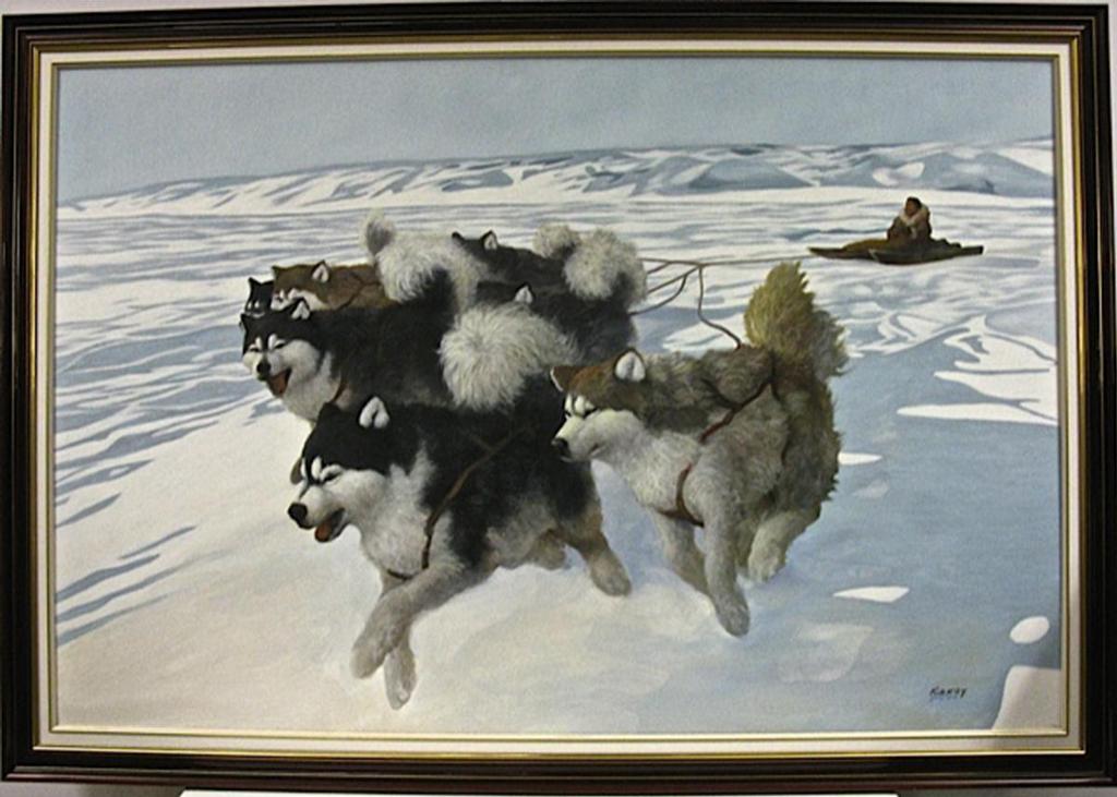 Kenneth (Ken) Michael Kirkby (1940-2023) - Untitled (Dog Team)