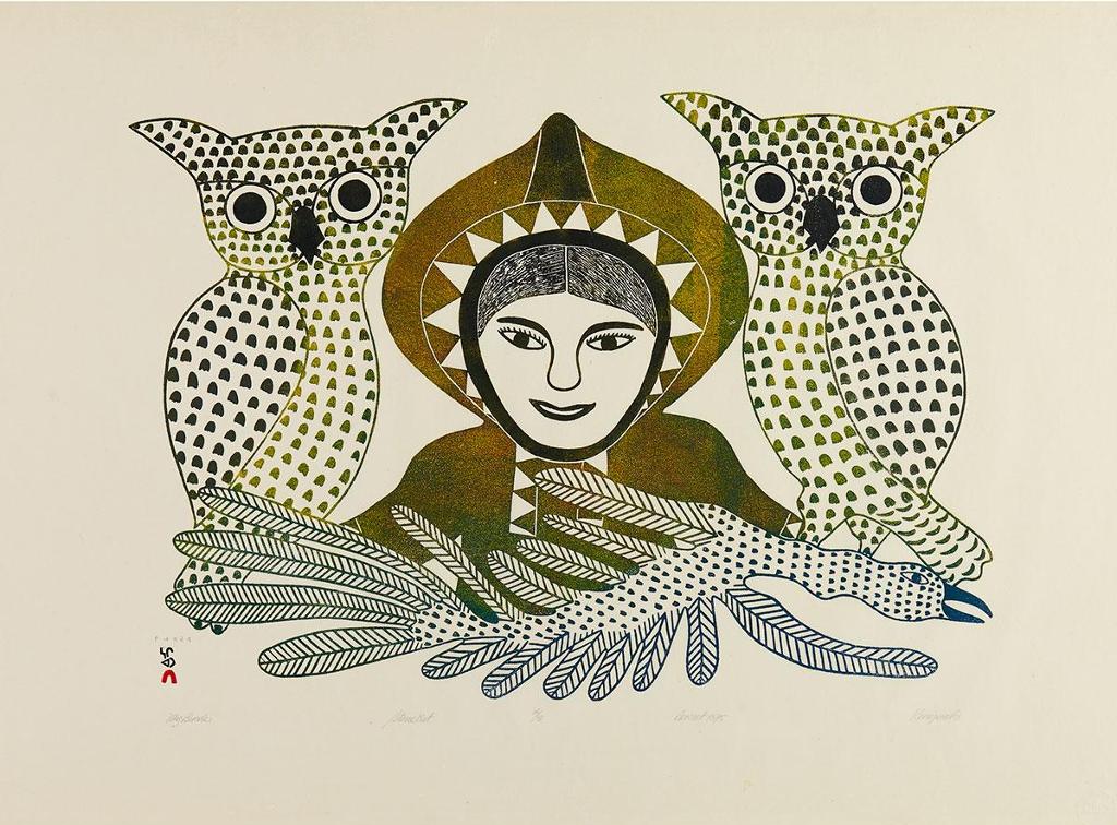 Kenojuak Ashevak (1927-2013) - My Birds
