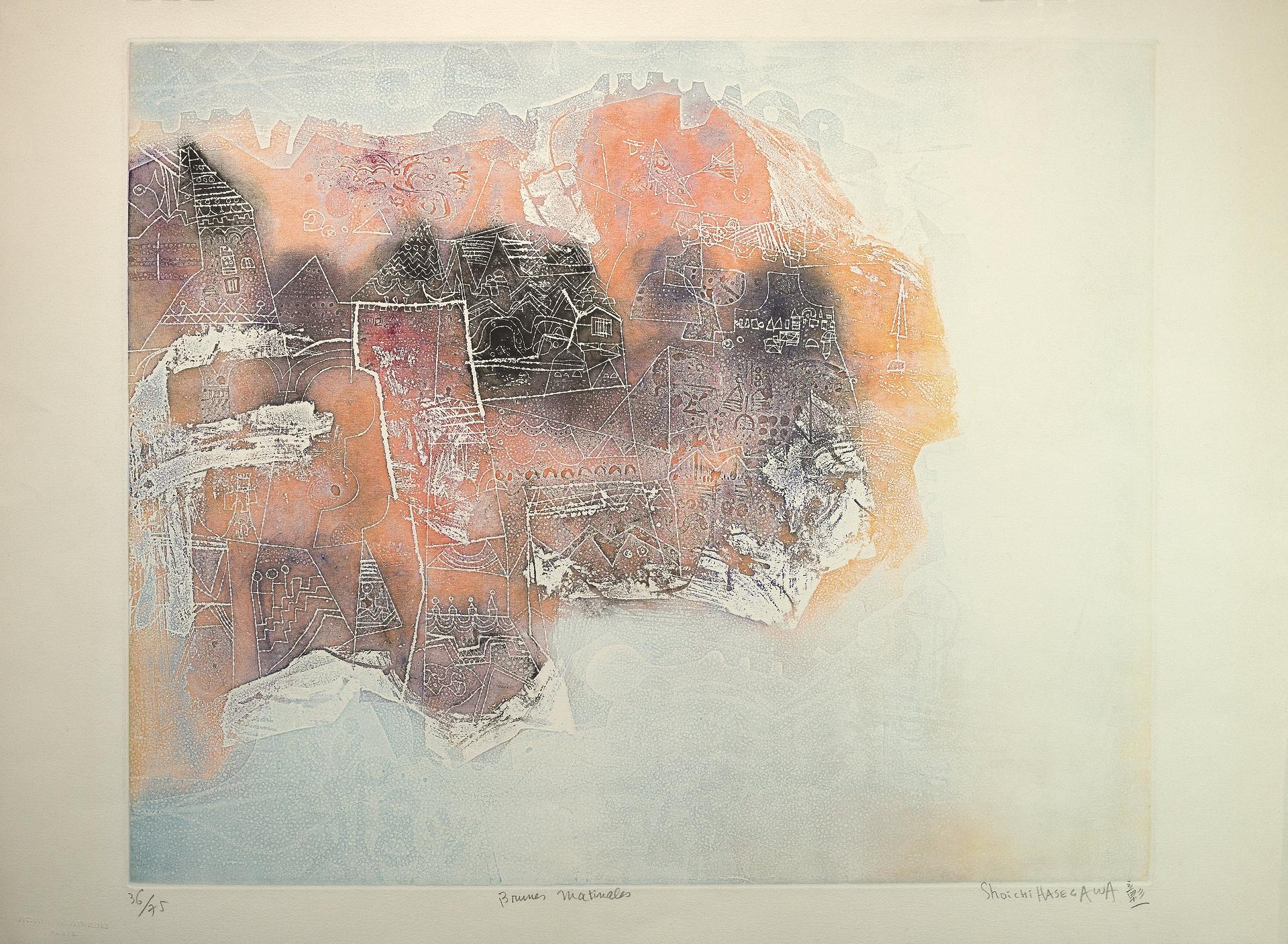 Soichi Hasegawa (1929) - Shoichi Hasegawa , Brumes Matinales , 1980