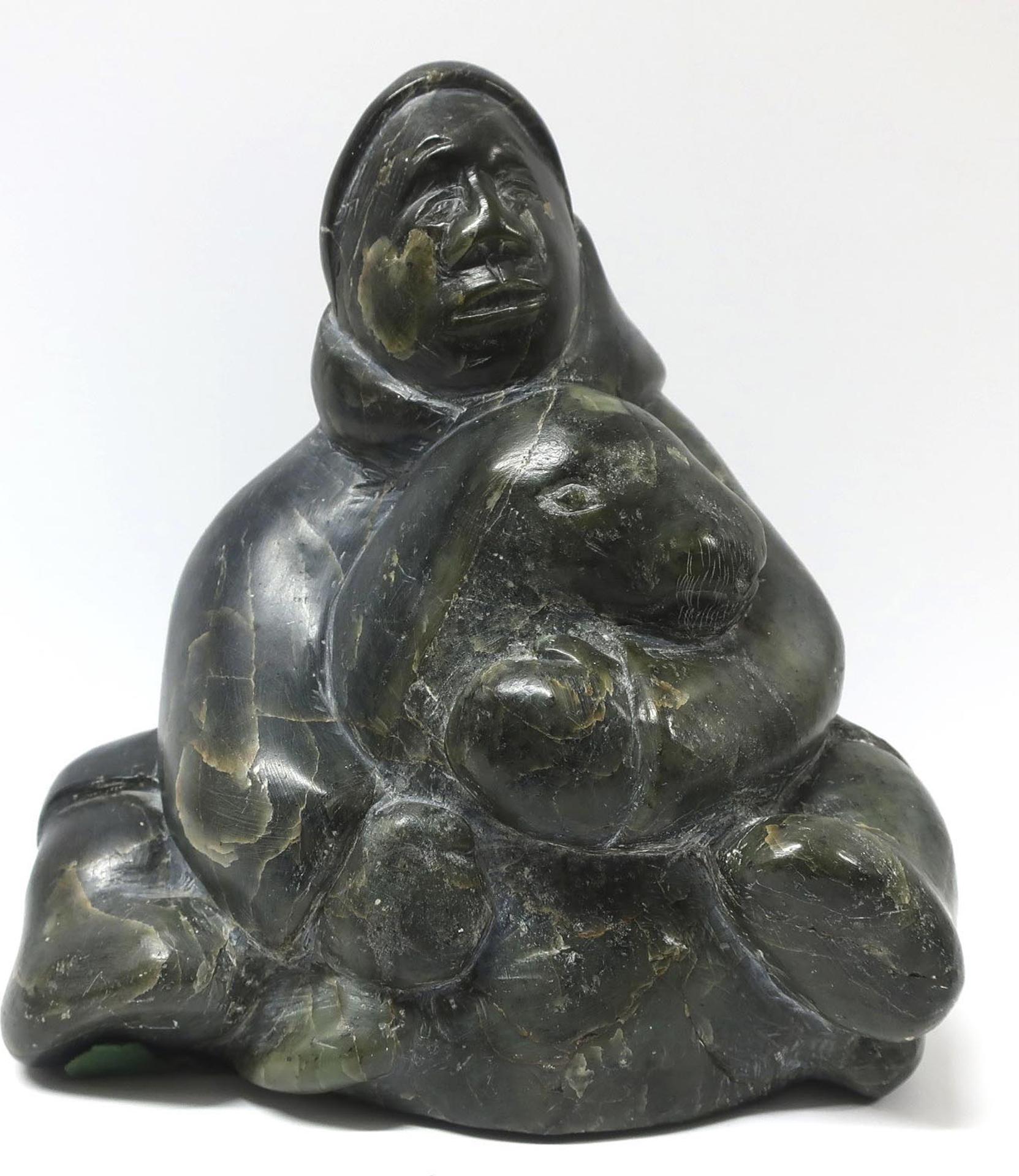 Caroline Onganguaq Qittusuk (1911-1979) - Man Holding Seal