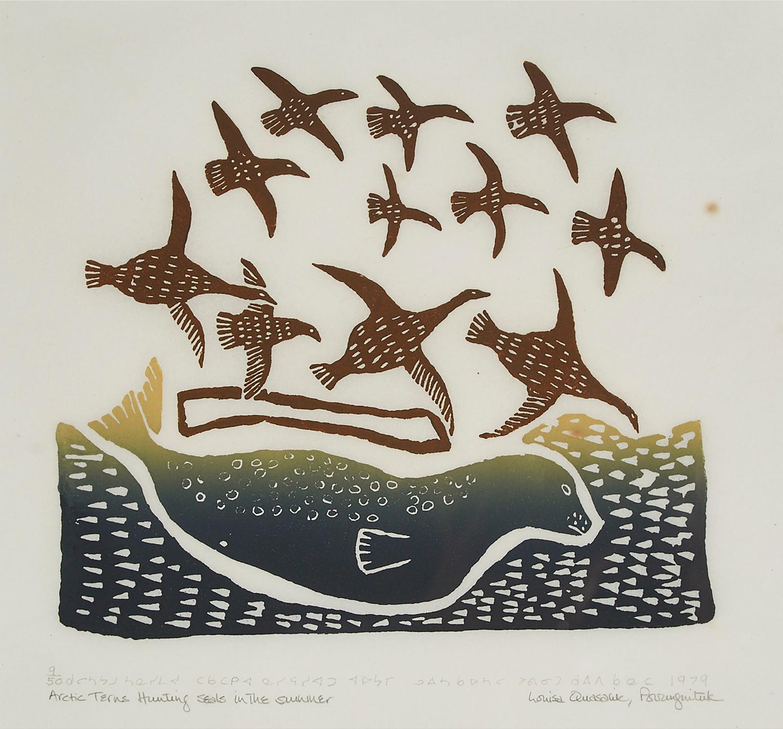 Louisa Quasalik - Arctic Terns Hunting Seals In The Summer
