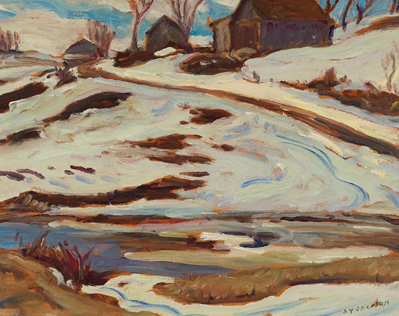 Alexander Young (A. Y.) Jackson (1882-1974) - Stream Near Ripon