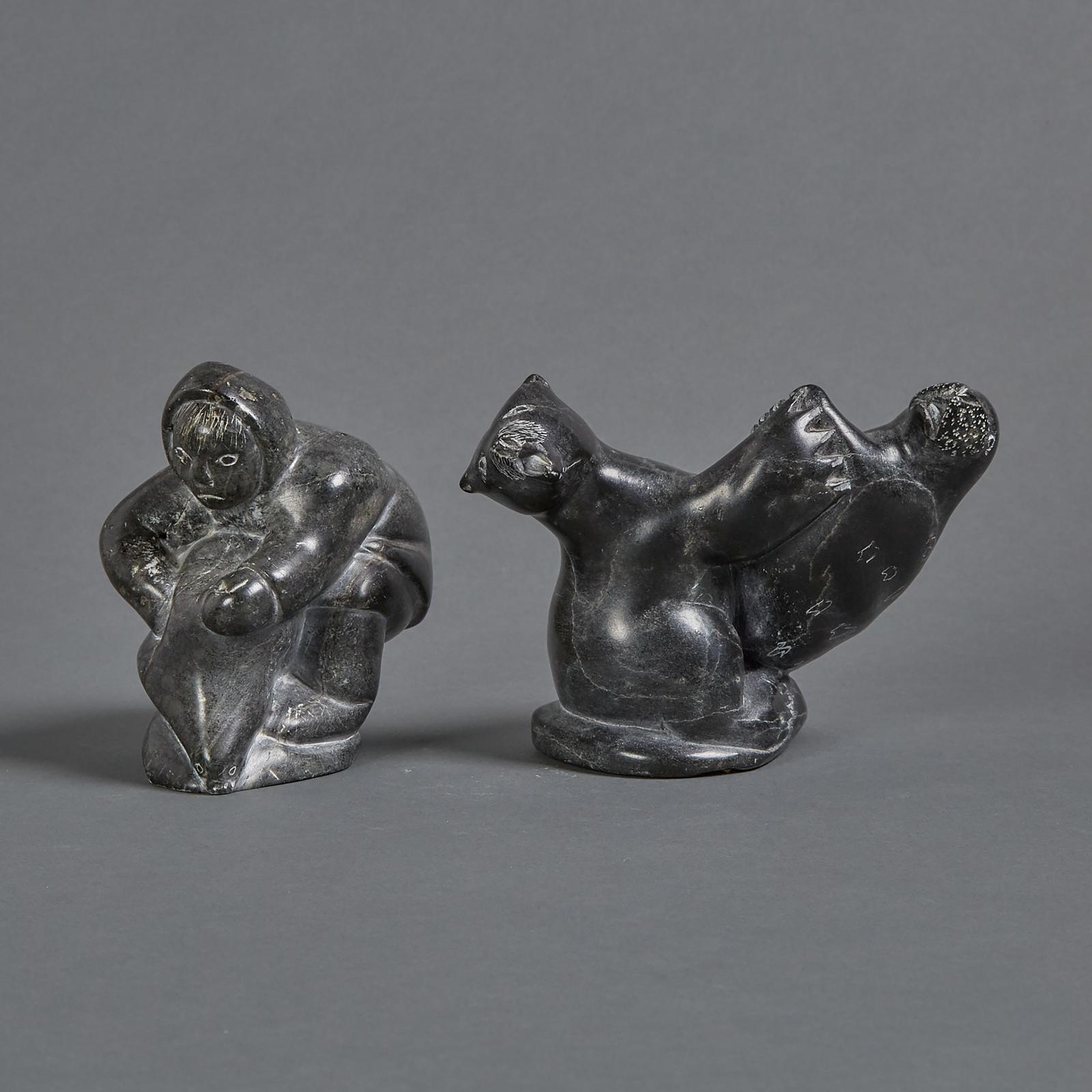 Lucy Sakiassia Angiyou (1958) - Hunter; Bear And Walrus