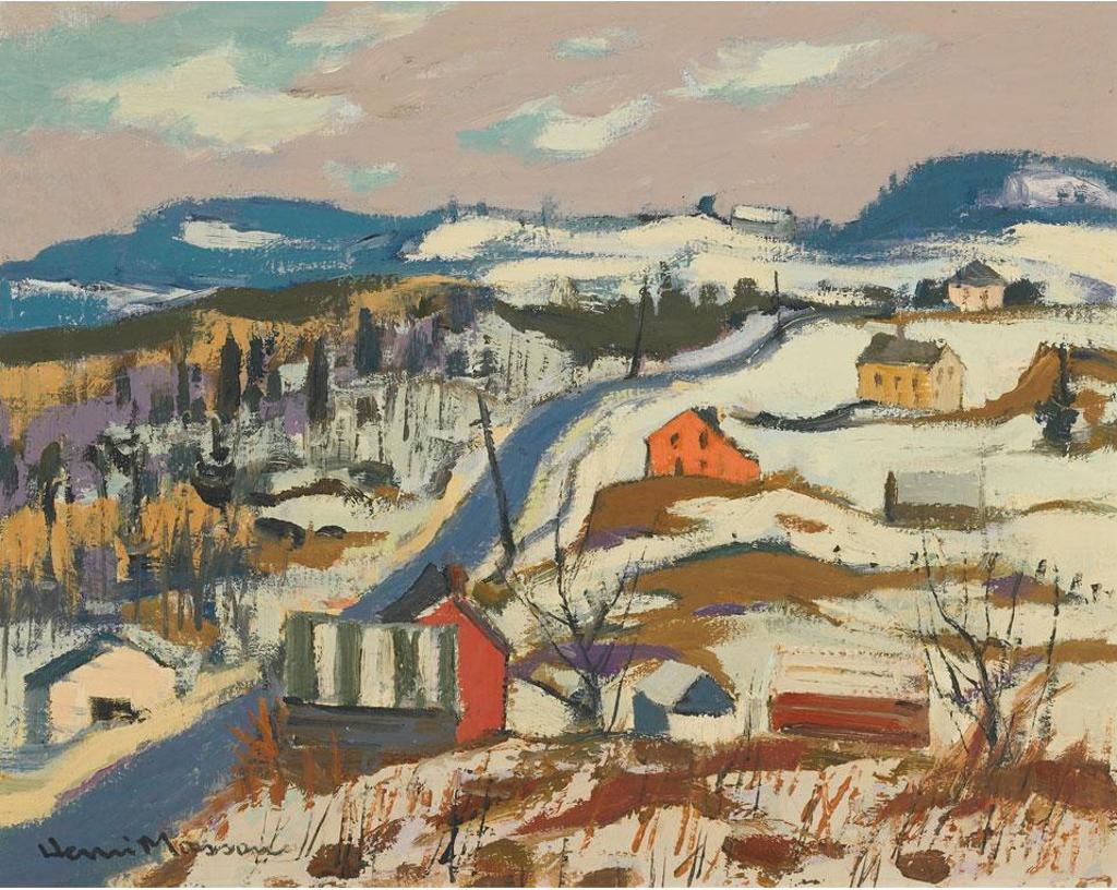 Henri Leopold Masson (1907-1996) - Premiere Neige, Port Au Percil, Qc, 1976