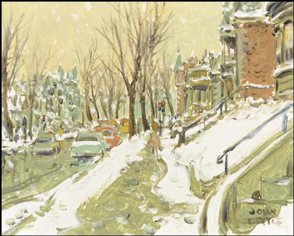John Geoffrey Caruthers Little (1928-2024) - Sherbrooke Street East, Montreal Before Berri Street Project