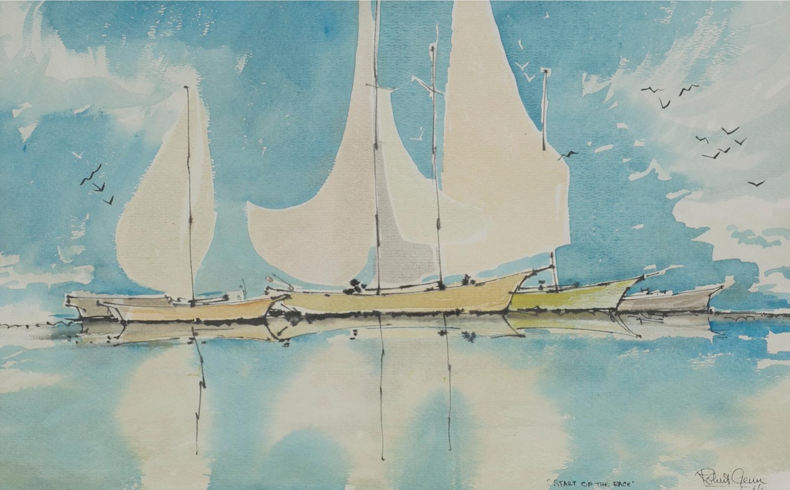 Robert Douglas Genn (1936-2014) - Start Of The Race, 1960