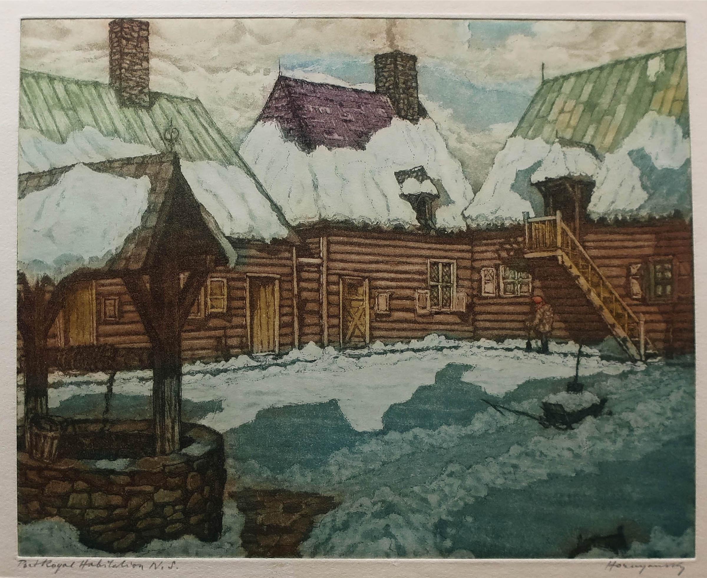 Nicholas Hornyansky (1896-1965) - The Port Royal Habitation, N.S.
