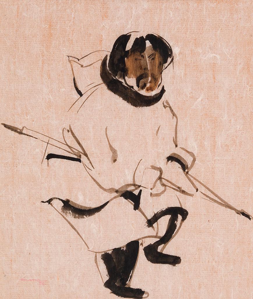 James Archibald Houston (1921-2005) - Man With Harpoon