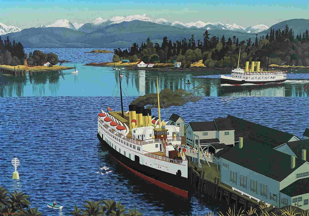 Edward John (E. J.) Hughes (1913-2007) - Nanaimo Harbour; 1962