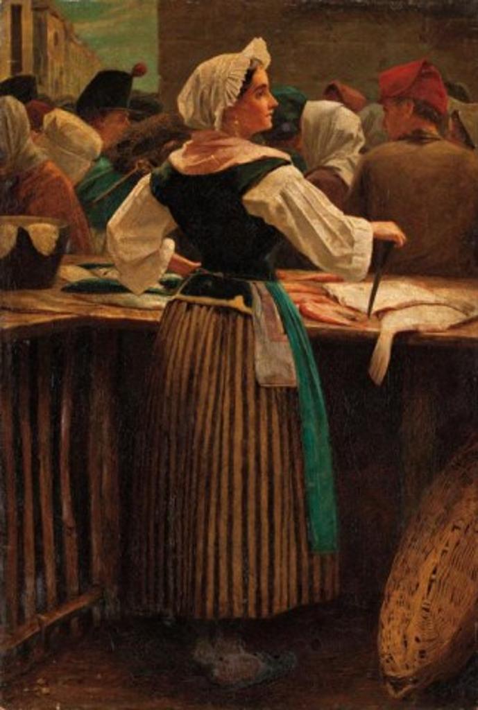 James Hayllar (1829-1920) - The Fish Vendor