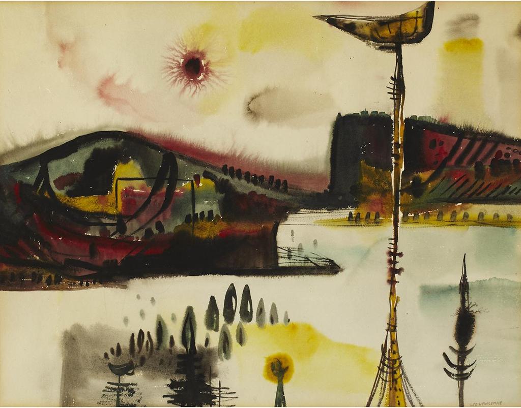 William John Bertram Newcombe (1907-1969) - Abstract Landscape