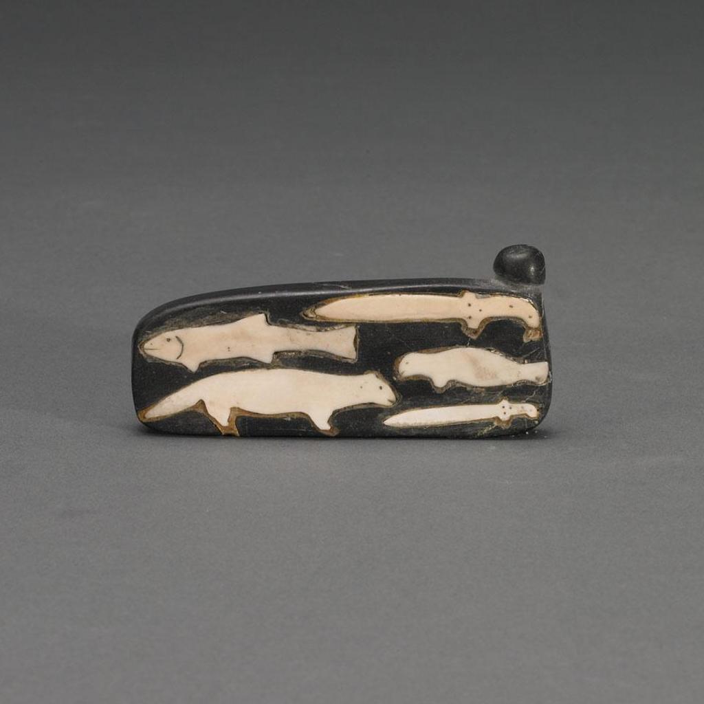 Lucassie Nowrakudluk (1912-1981) - Animals Inset In Panel