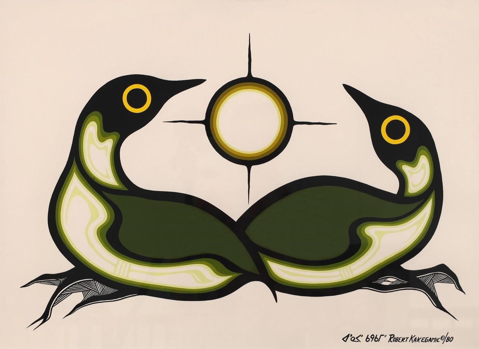 Robert Kakegamic (1944) - LOONS; 1980