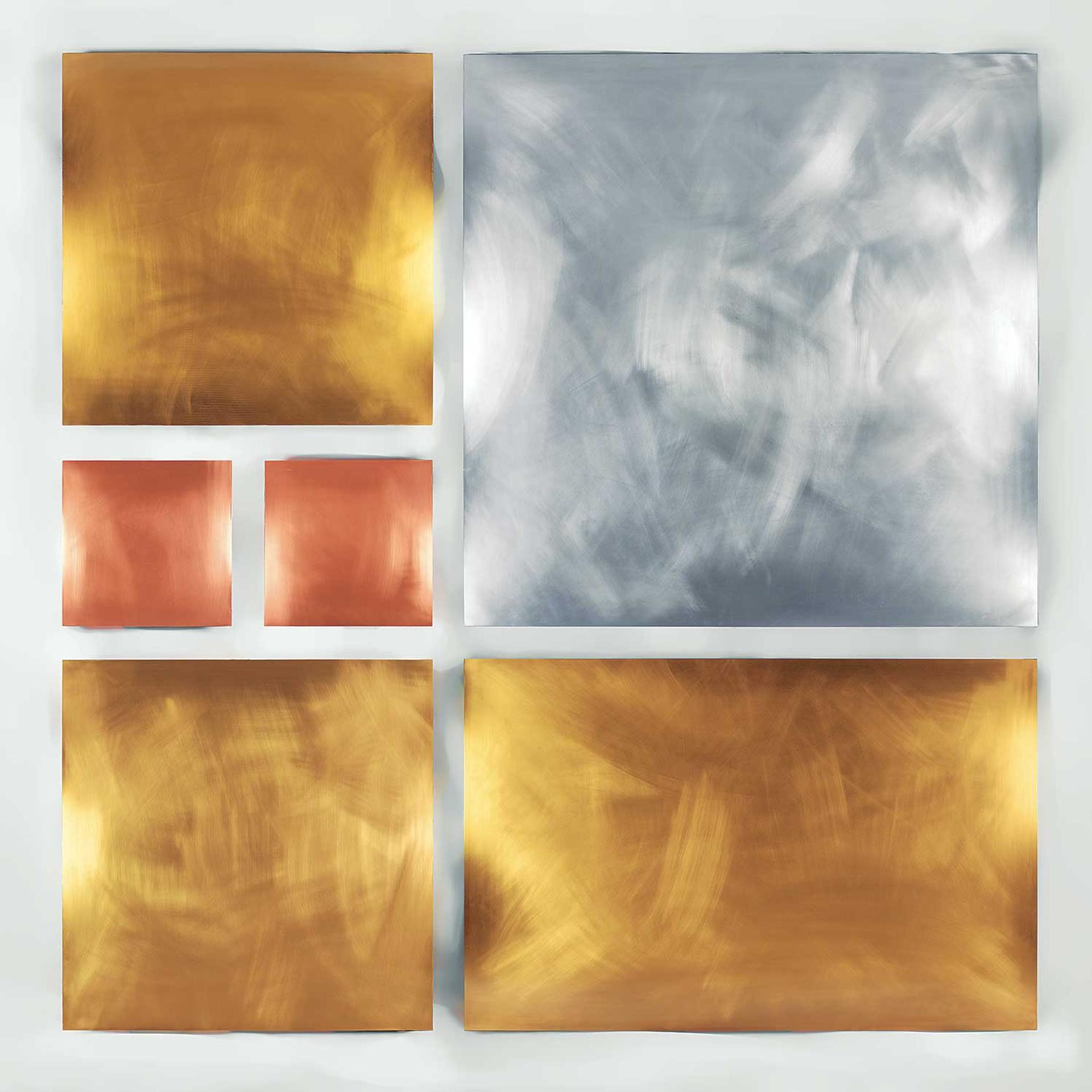 Alex Caldwell (1961) - Untitled - Metallic Tetragons [Polyptych]
