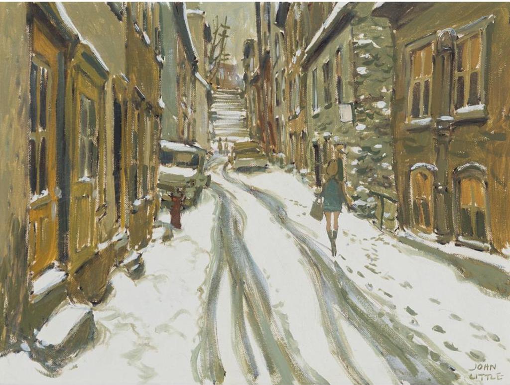 John Geoffrey Caruthers Little (1928-2024) - Dimanche Matin, Rue Petit Champlain, Quebec, '67