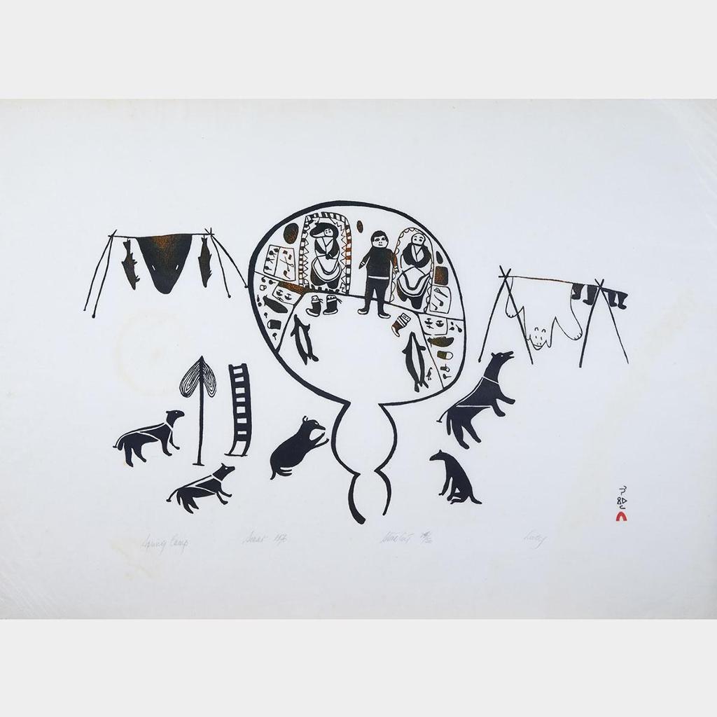 Lucy Qinnuayuak (1915-1982) - Spring Camp
