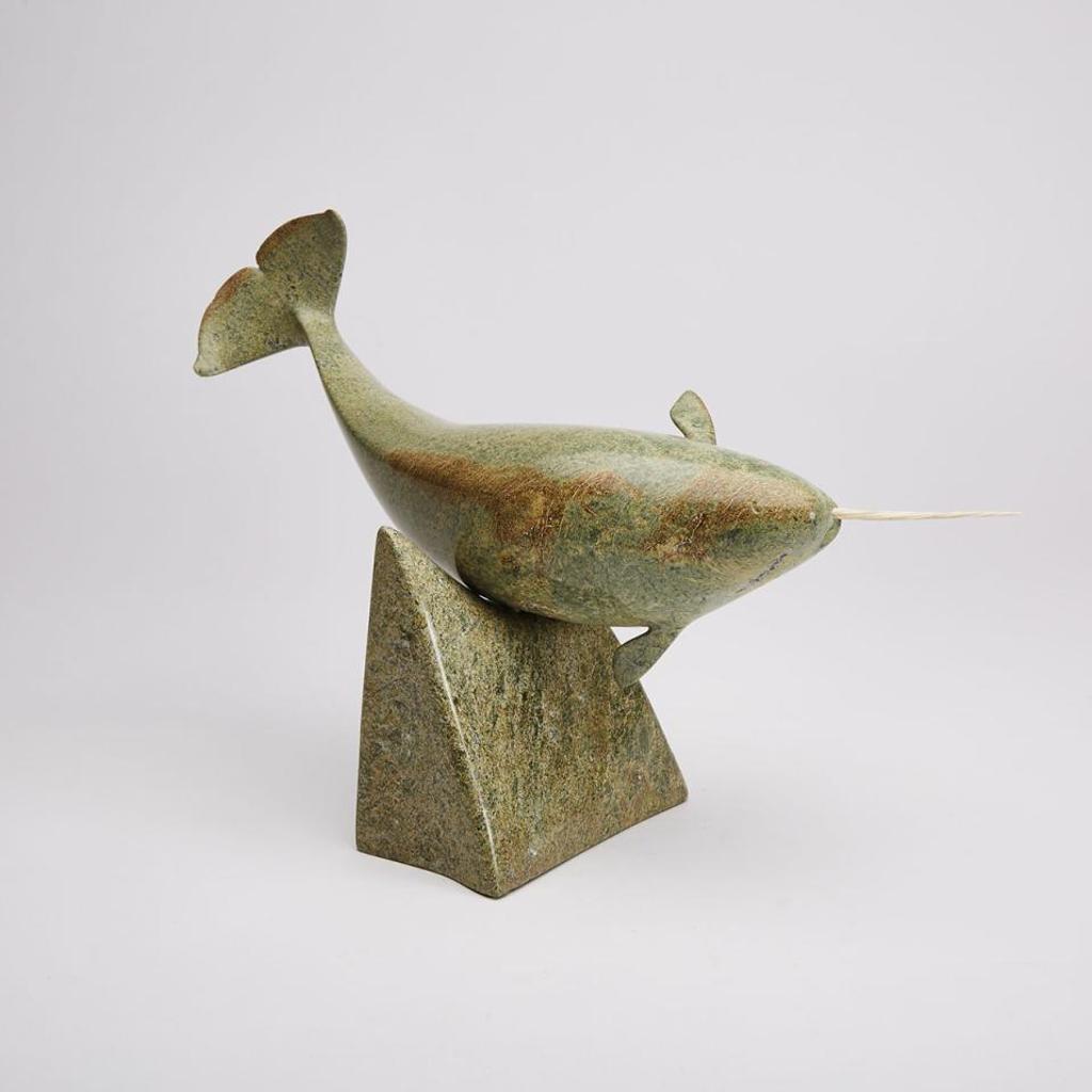 Paul Quviq Malliki (1956) - Swimming Narwhal
