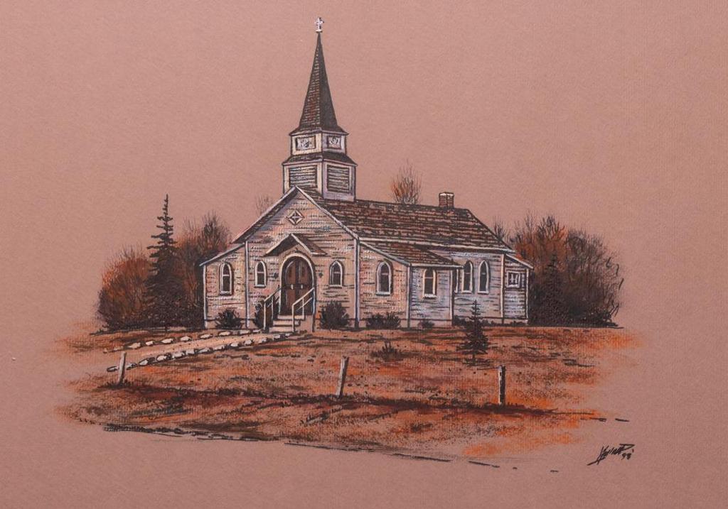 Bob Millard (1947-2014) - Untitled - Church With Walk