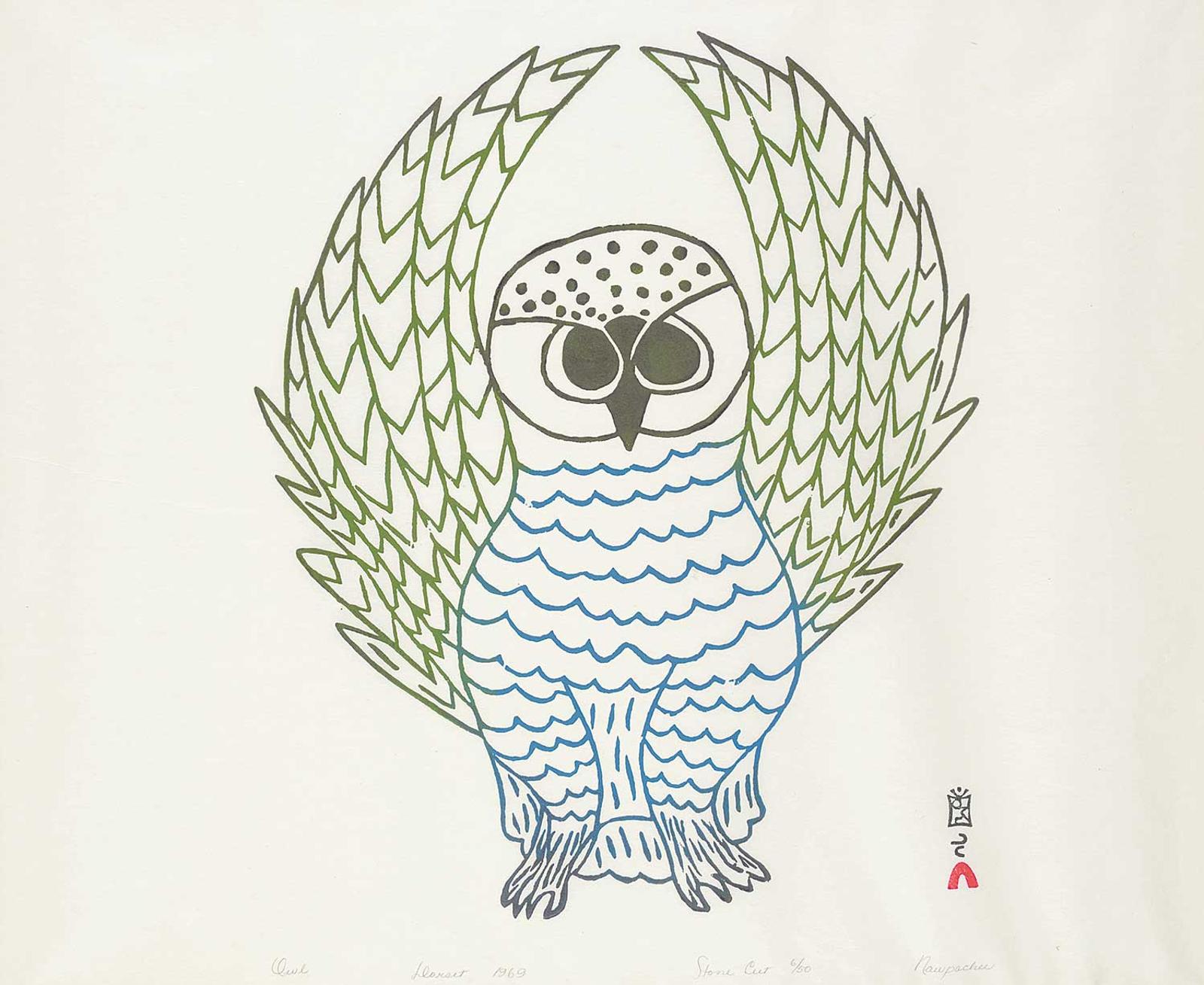 Pootoogook (1887-1958) - Owl #6/50