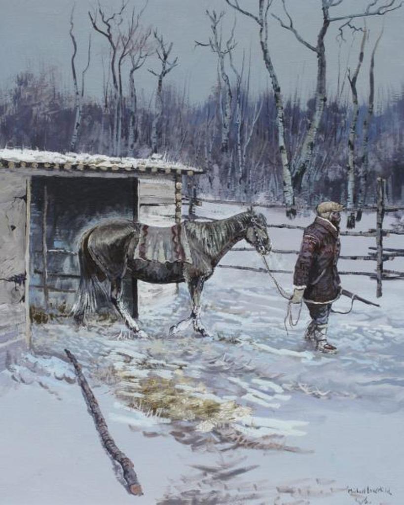 Michael Lonechild (1955) - Old Man Going Out For Some Rabbits