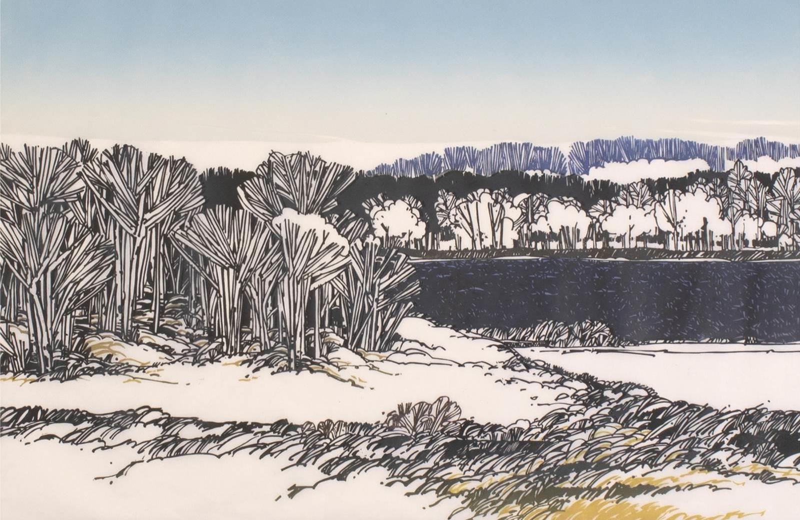Walter (Drahanchuk) Drohan (1932-2007) - Beyond The Willows; 1984