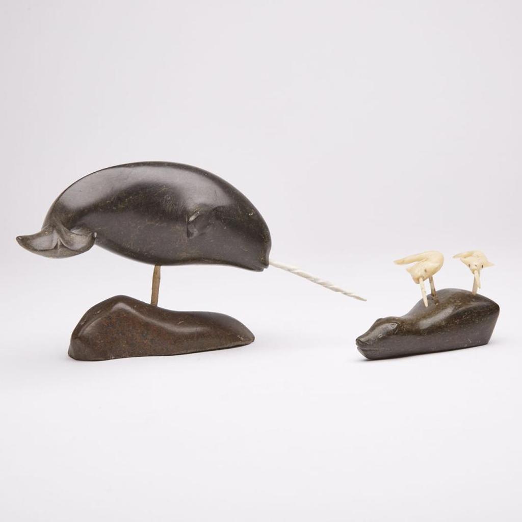 Suzanne Tupitnerk Mablik (1942) - Swimming Narwhal