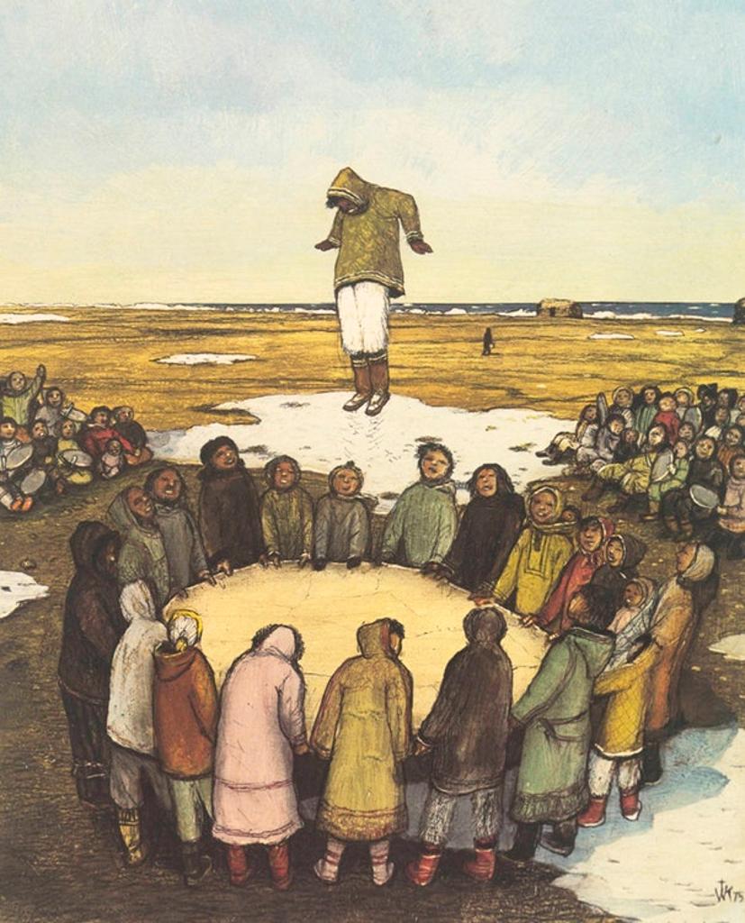 William Kurelek (1927-1977) - Sky Tossing