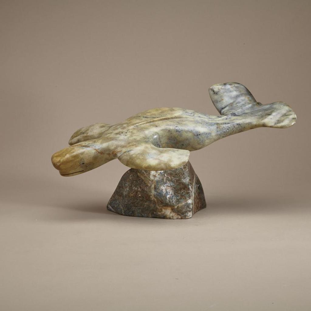 Floyd Kuptana (1964-2021) - Swimming Whale On Base