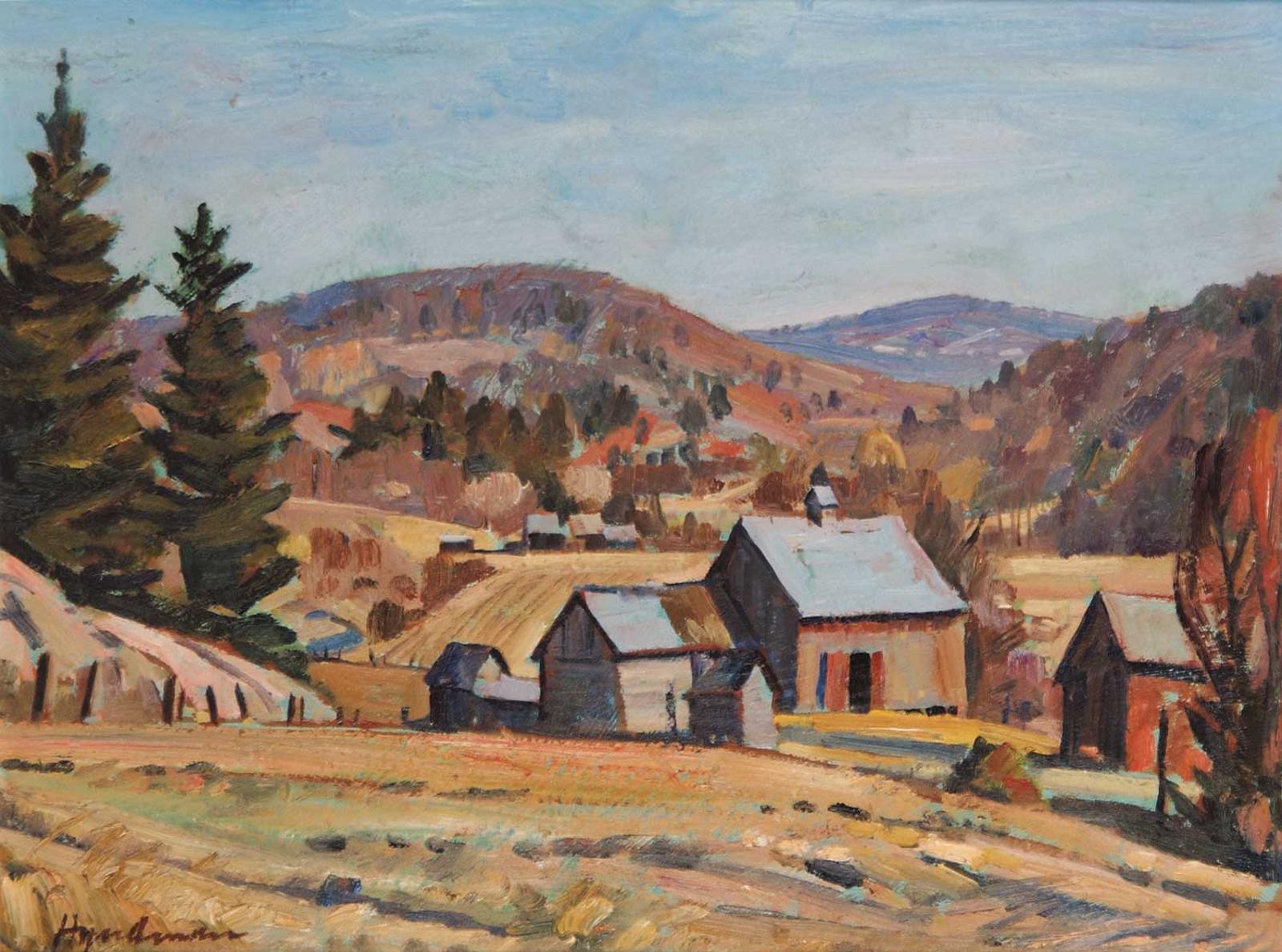 Robert Stewart Hyndman (1915-2009) - Untitled - Fall Farm