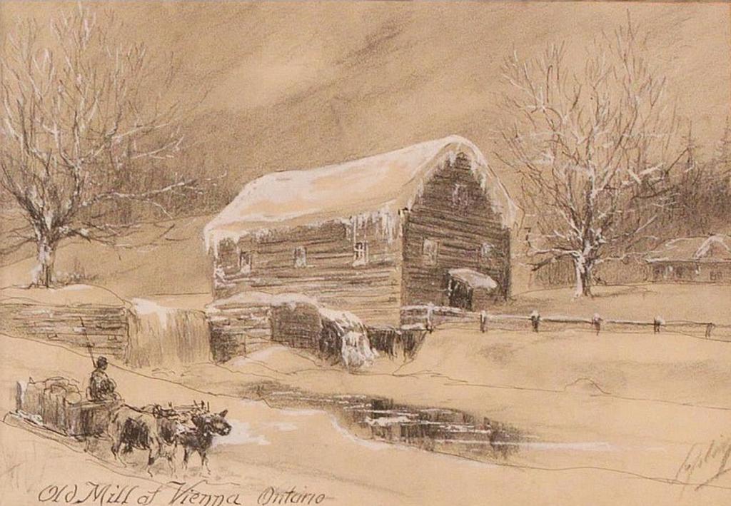 Frederick Waistell Jopling (1860-1945) - OLD MILL AT VIENNA. ONTARIO
