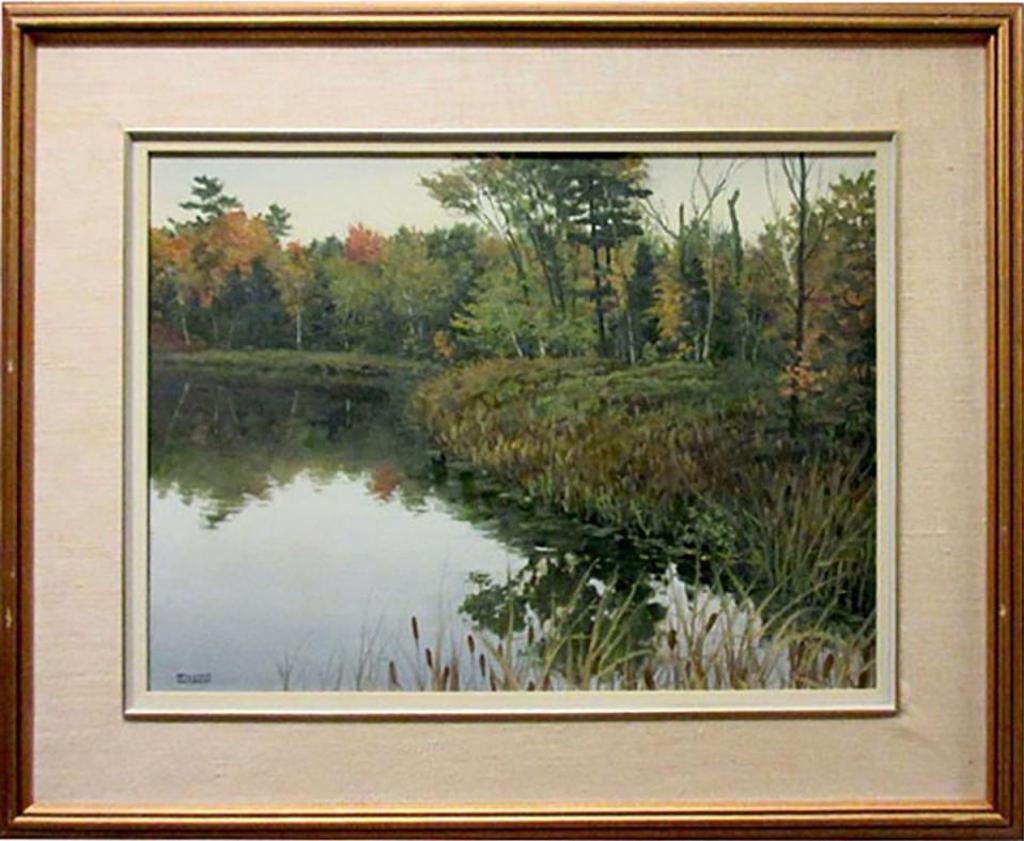 William Huebert - Bullrushes Along The Shore, Muskoka, Ont.