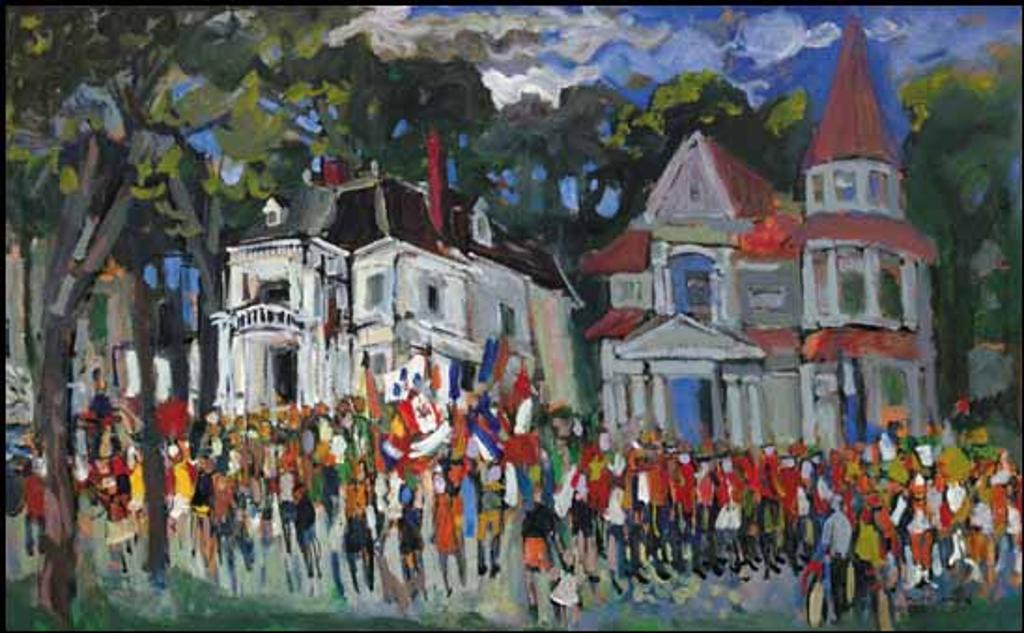 Molly Joan Lamb Bobak (1922-2014) - Canada Day Parade
