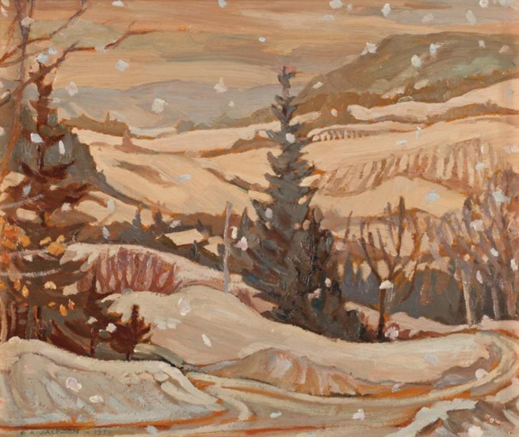 Geneva Adair Jackson (1916-2005) - Snowy Day at the Ski House