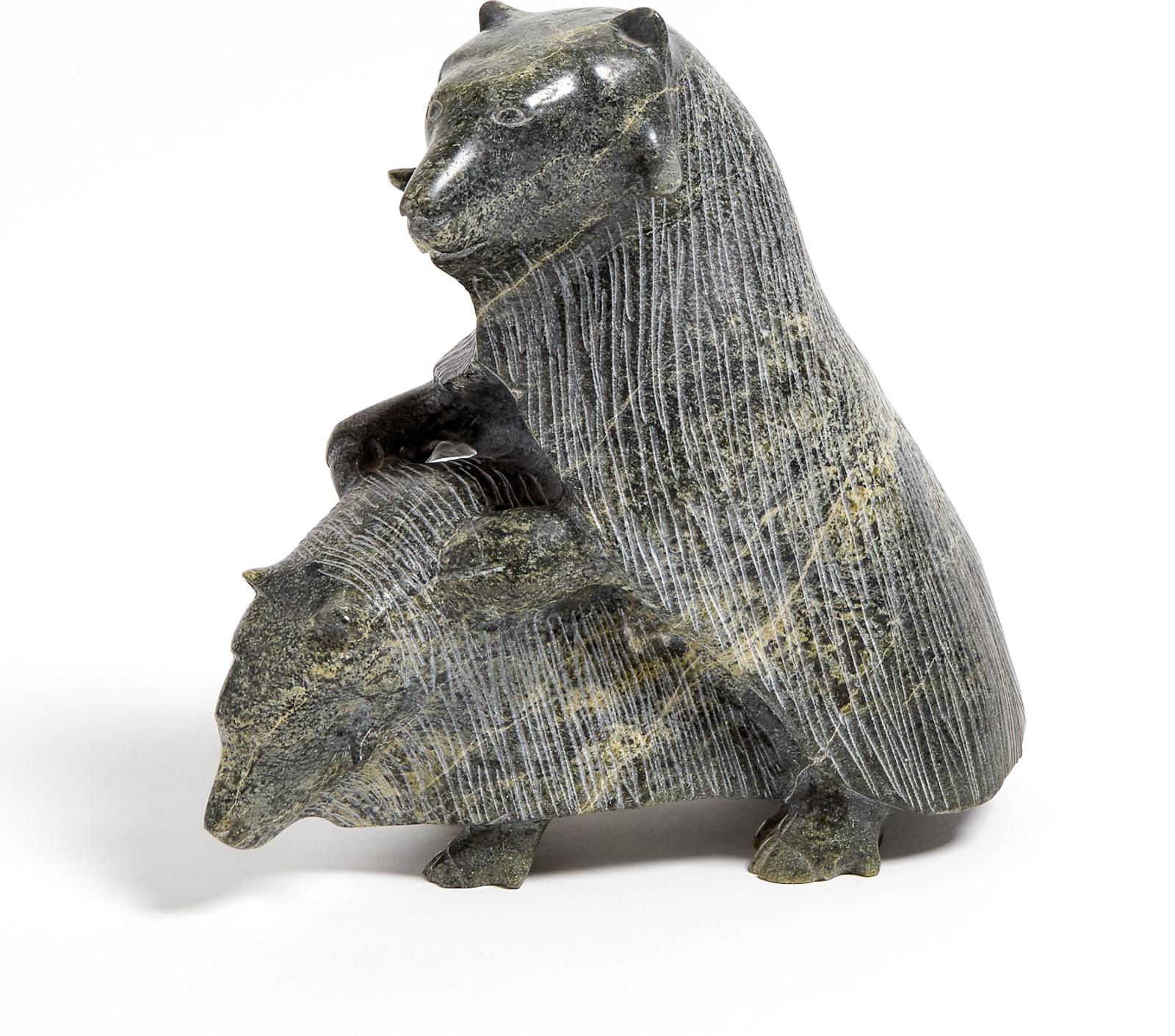 Ashevak Tunnillie (1956-2018) - Musk Ox Mating