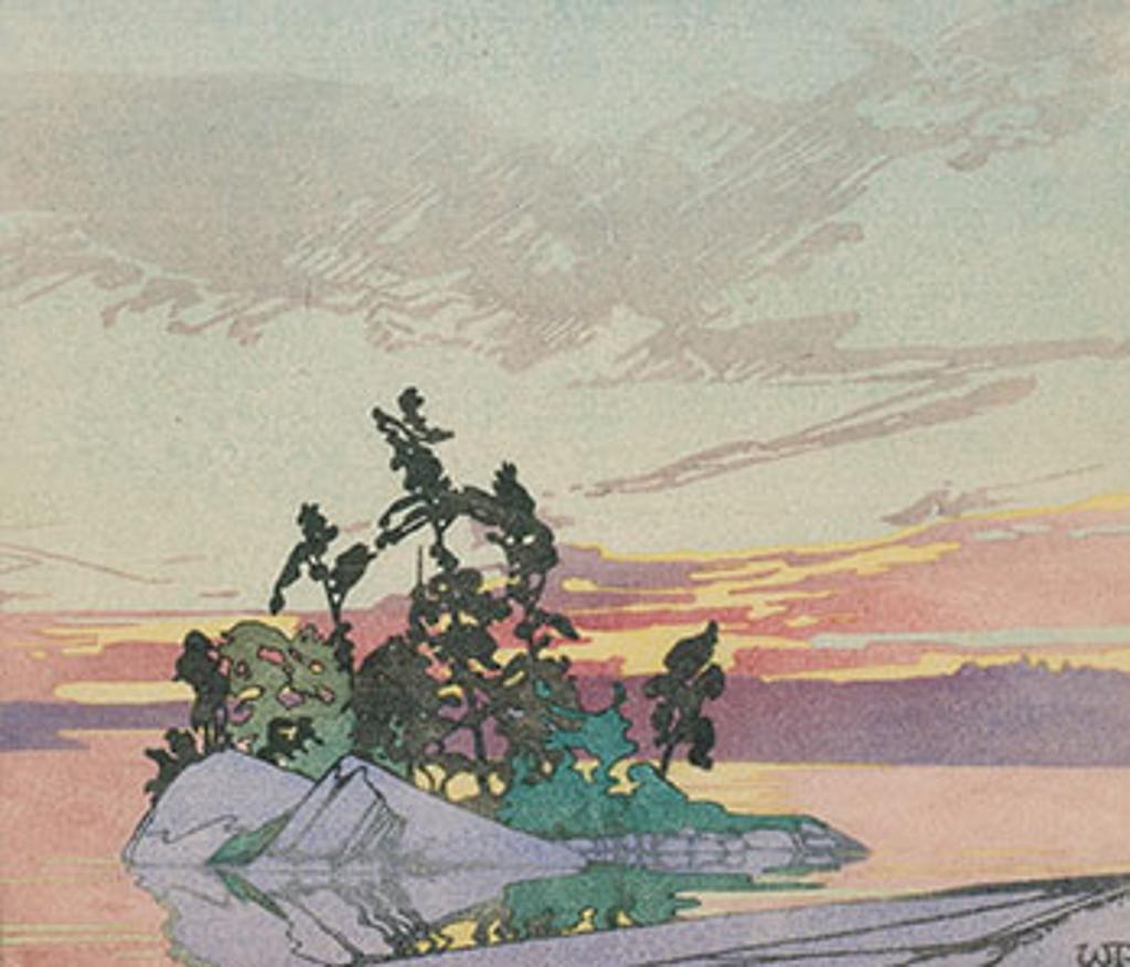 Walter Joseph (W.J.) Phillips (1884-1963) - Sunset, Lake of the Woods