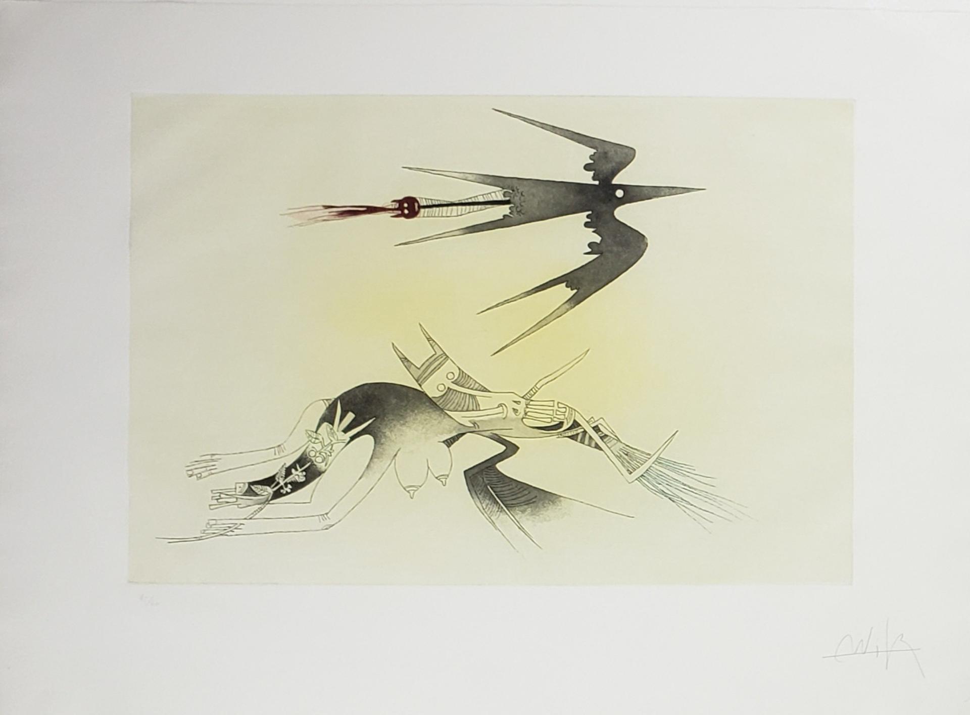 Wifredo Lam (1902-1982) - Contre une maison sèche, 1974