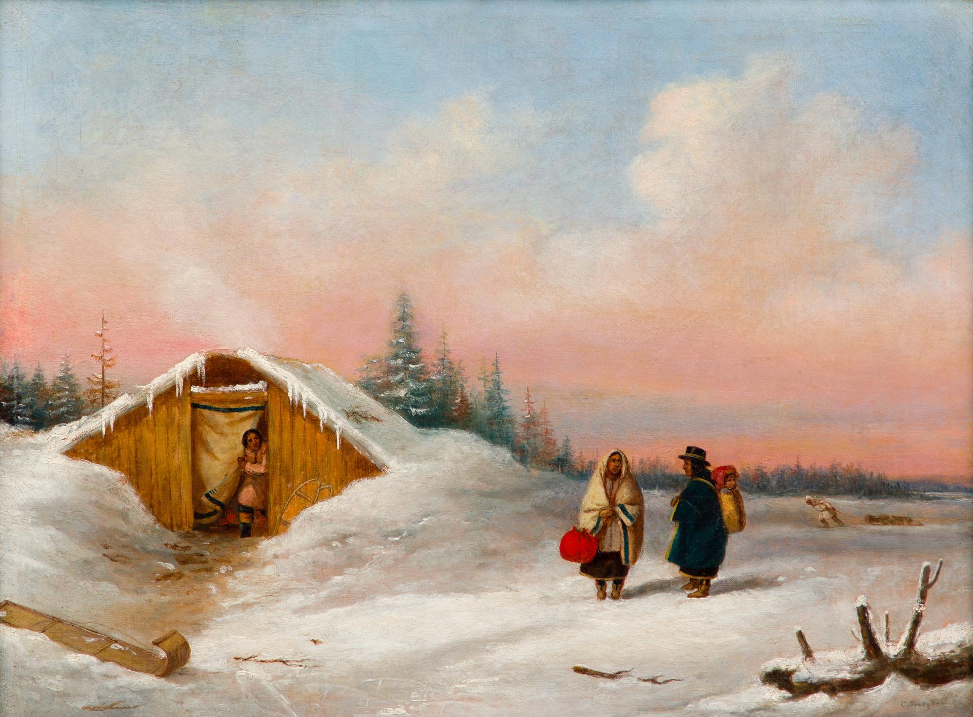 Cornelius David Krieghoff (1815-1872) - Indian Trappers, 1849