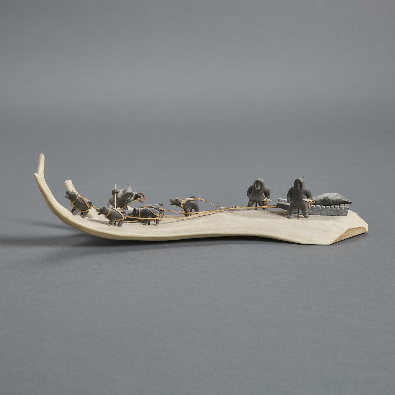 Bobby Quppaapik Tarkirk (1934) - Arctic Hunting Scene