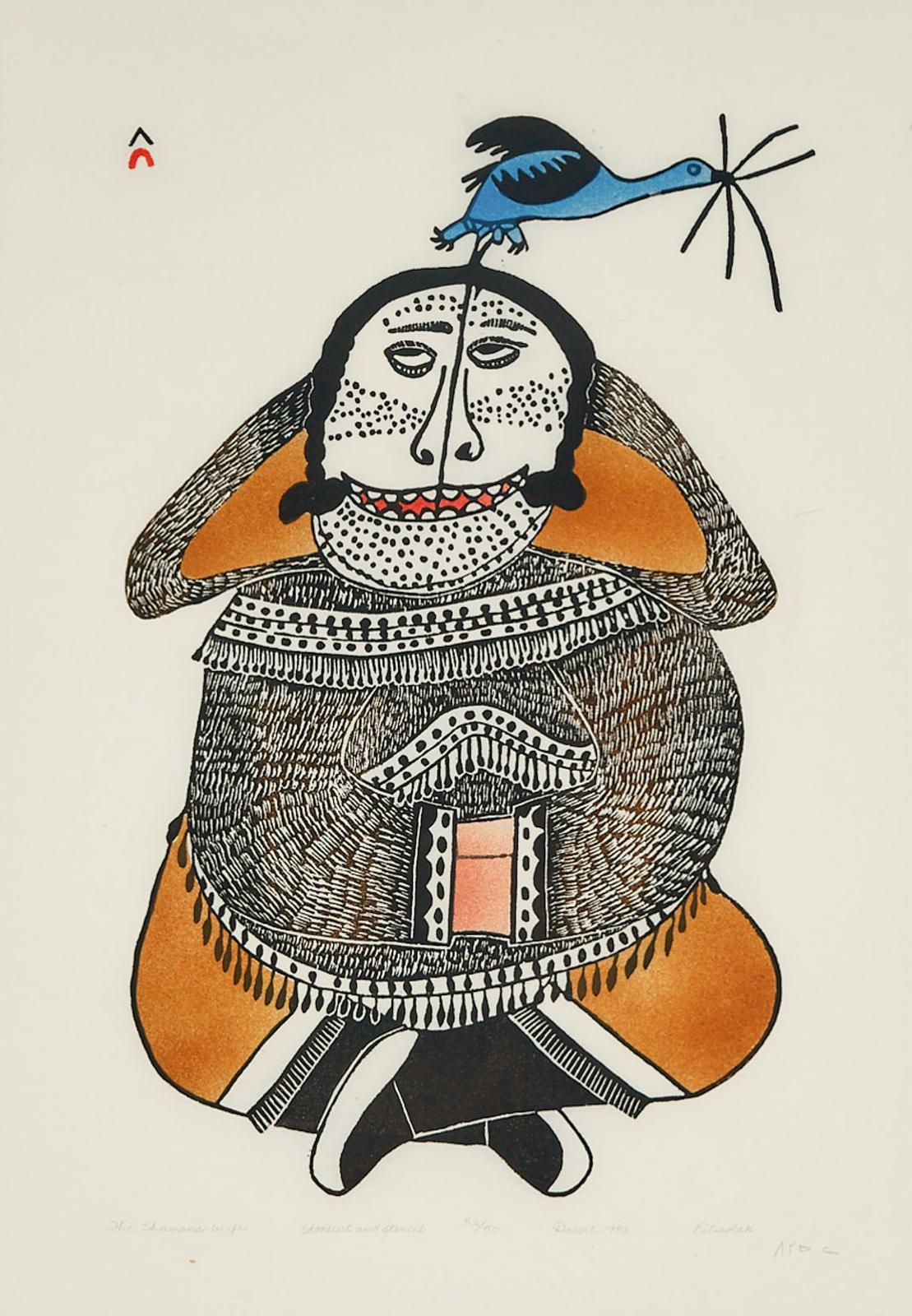 Pitseolak Ashoona (1904-1983) - The Shamans Wife